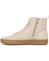 Naturalizer - S Morrison-hi Water Repellent High Top Lace Up Sneaker Coriander Suede 6.5 W - Lyst