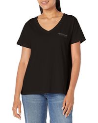 Emporio Armani - A | X Armani Exchange Limited Edition We Beat As One Cotton Jersey V Neck Boyfriend Fit Tee - Lyst