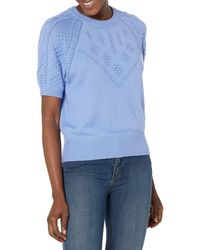 French Connection - Womens Karla Knitted Short Sleeve Jumper Pullover Sweater - Lyst