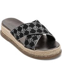 DKNY - Everyday Cushioned Insole Berris-x Band Wedge Flat Sandal - Lyst