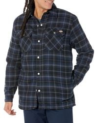 Dickies - High Pile Fleece Lined Flannel Shirt Jacket - Lyst