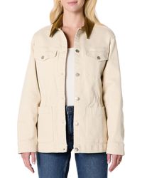 Amazon Essentials - Regular-fit Low Stretch Denim Cinched Waist Barn Jacket - Lyst