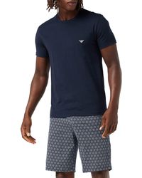Emporio Armani - Pattern Mix Pyjama T-shirt And Boxer Set - Lyst
