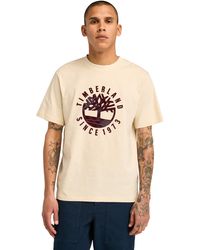 Timberland - Holiday Front Graphic Short Sleeve Tee - Lyst