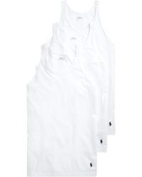 Polo Ralph Lauren - Slim Fit W/ Wicking 3-pack Tank Undershirts - Lyst