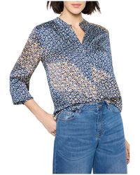 NIC+ZOE - Nic+zoe Petite Monogram Mix Top - Lyst