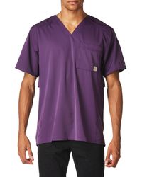Carhartt - S Slim Fit V-neck Top Medical Scrubs Shirt - Lyst