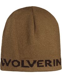 Wolverine - , & 100% Acrylic Knit Logo Beanie, Chestnut, One Size - Lyst