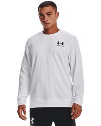 Under Armour - Rival Terry Long Crew Neck T-shirt - Lyst