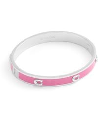 COACH - Signature C Enamel Bangle Bracelet - Lyst