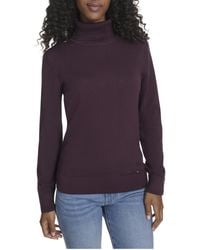Tommy Hilfiger - Cotton Lightweight Turtleneck Sweater - Lyst