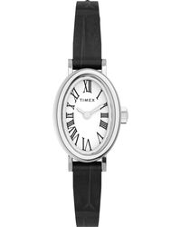 Timex - Black Strap White Dial Silver-tone - Lyst
