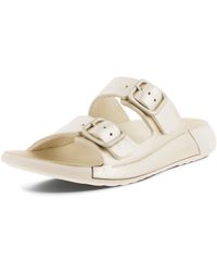 Ecco - Cozmo Two Band Buckle Slide Sandal - Lyst