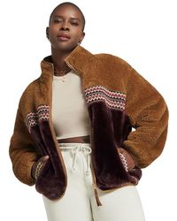 UGG - Marlene Sherpa Jacket H Braid Coat - Lyst