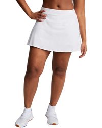 Champion - , Moisture-wicking, City Sport Flounce Skort With Built-in Shorts, 3", White, Xx-large - Lyst