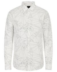 Emporio Armani - A | X Armani Exchange Popeline Button Down Long Sleeve Shirt - Lyst