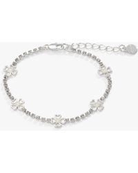 ALEX AND ANI - Love + Luck Inline Tennis Bracelet - Lyst