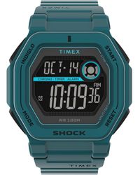Timex - Blue Strap Digital Neg Display Dial Blue - Lyst