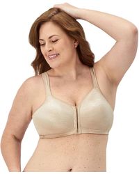 Playtex - S 18 Hour Extra Back Support Front Close Wireless Use52e With 2-pack Option Bra - Lyst