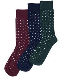 Polo Ralph Lauren - Polo S Classic Dot Slack Crew Sock 3 Pair Pack - Lyst