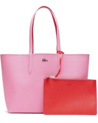 Lacoste - Reversible Tote Bag Anna Reseda Corrida - Lyst