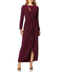 Dress the Population - Naomi Longsleeve Jersey Knit Twist Long Maxi Gown Dress Dress - Lyst