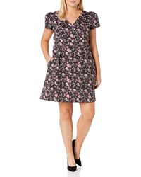 Adrianna Papell - Ditsy Floral Jacquard A-line Dress - Lyst