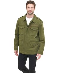 levi's men's wool blend military jacket with hood