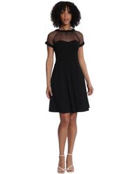 Maggy London - Fit-and-flare Illusion Dress - Lyst
