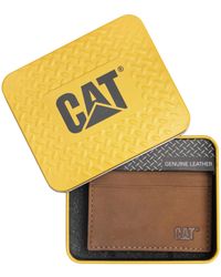 Caterpillar - Card Holder With Emboss Logo - Lyst