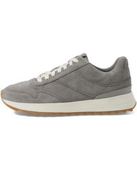 Vince - S Edric Lace Up Runner Sneakers Light Smoke Grey Suede 7.5 M - Lyst