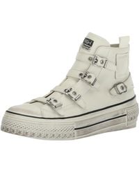 Ash - Rainbow Fion Sneaker-premium Leather High Top With Buckles - Lyst