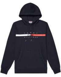 Tommy Hilfiger - Adaptive Logo Stripe Hoodie With Magnetic Closure - Lyst