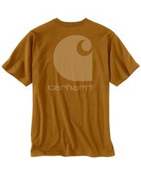 Carhartt - Big & Tall Relaxed Fit Heavyweight Short-sleeve Pocket C Graphic T-shirt - Lyst