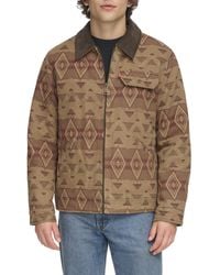 Levi's - Cotton Field Jacket With Corduroy Collar - Lyst