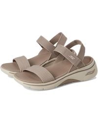 Skechers - Arch Fit 2.0 Finished Knit Quarter Strap Sandals 10 B - Lyst