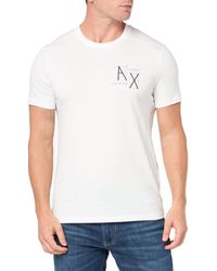 Emporio Armani - A | X Armani Exchange Slim Fit Cotton Ax Lines Chest Logo Tee - Lyst