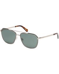 Guess - Metal Sun Glasses Polarized Round Sunglasses - Lyst