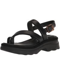 Vince - S Santa Cruz Platform Sandal Black Leather 7 M - Lyst
