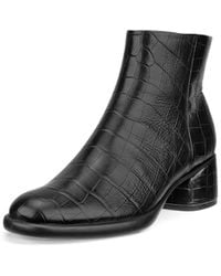 Ecco - S Sculpted Lx 35 222413 Full Grain Leather Black Boots 7.5 Uk - Lyst