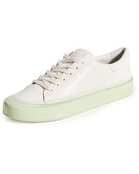 Vince - S Gabi Dipped Lace Up Sneaker Dew Green 6.5 M - Lyst