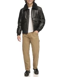 Tommy Hilfiger - Leather Bomber Jacket - Lyst