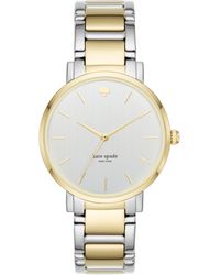 Kate Spade - Gramercy Three-hand Two-tone Metal Watch - Lyst