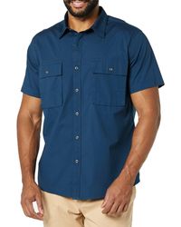 Amazon Essentials - Slim-fit Korte Mouw Twee-pocket Utility Shirt - Lyst
