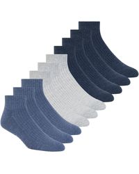 Skechers - 10-pack Half Terry Classic Quarter Crew Socks - Lyst