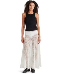 Steve Madden - Veera Sheer Lace Maxi Skirt - Lyst