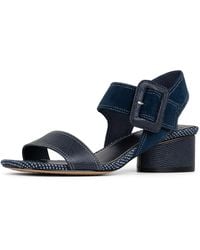 Donald J Pliner - Donald Pliner Mobie Suede Heeled Sandal - Lyst
