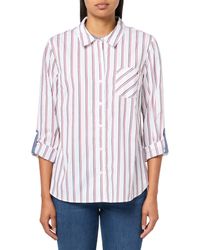 Tommy Hilfiger - S Long Sleeve Button Up Roll Tab Sportswear Top - Lyst