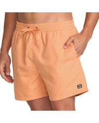 Billabong - Standard All Day Elastic Waist 17 Inch Swim Trunks - Lyst