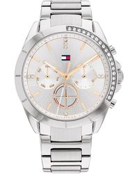 Tommy Hilfiger - Quartz Multifunction Stainless Steel And Link Bracelet Watch - Lyst